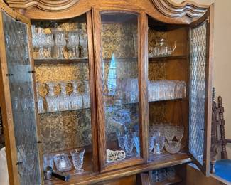 Fostoria in a Beautiful china cabinet