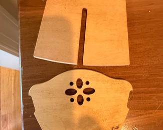Longaberger Woodcrafts Bread & Cracker Basket Divider and Lid Set