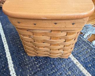 Longaberger Tall Tissue Basket with Lid
