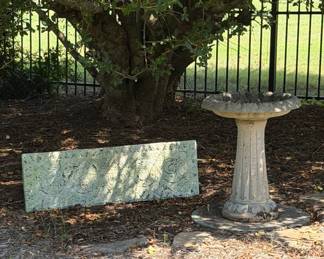 Cast Stone Garden Birdbath
