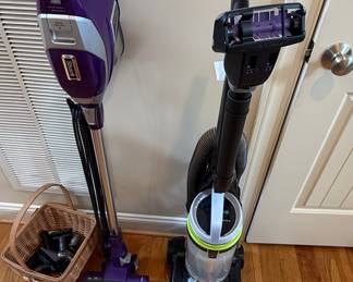 Shark Rocket Pet Pro Corded Stick Vacuum and Bissell CleanView Upright Vacuum Lot