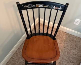 L. Hitchcock Stenciled Seaport Windsor Chair