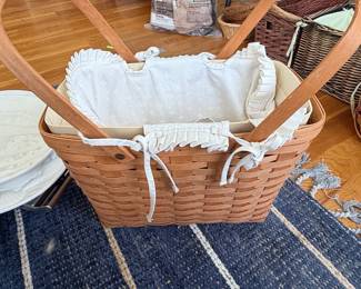 Longaberger Picnic Basket with Liner