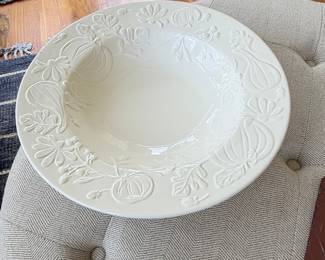 Williams Sonoma I Patrizi Harvest Embossed Serving Bowl