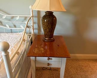 Farmhouse Style Two-Drawer Nightstand