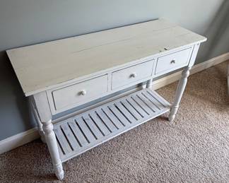 Farmhouse Style Painted Console Table