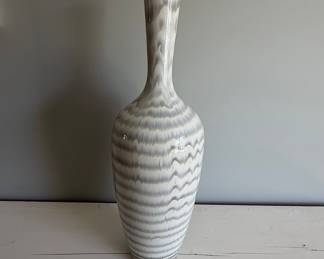 Mid-Century Modern Drip Glaze Floor Vase by Linda Nalepa