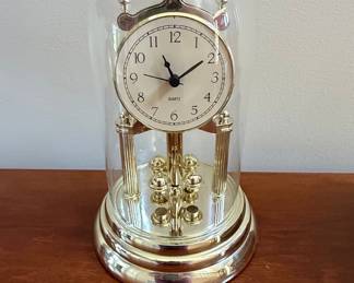 Anniversary Mantel Clock with Glass Dome