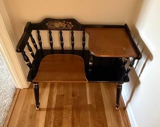 Vintage Hitchcock Style Gossip Bench