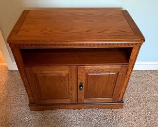 Traditional Oak Media Console
