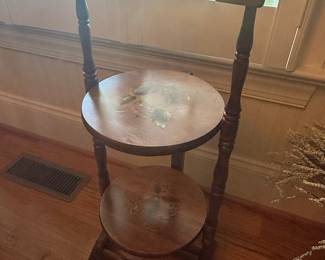 Vintage Hitchcock Style Stenciled Maple Pie Stand / Cooling Rack