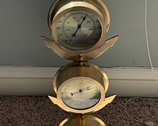 Nautical Brass Weather Station
