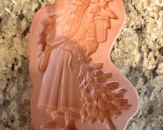 Vintage Longaberger Pottery Kriss Kringle Cookie Mold
