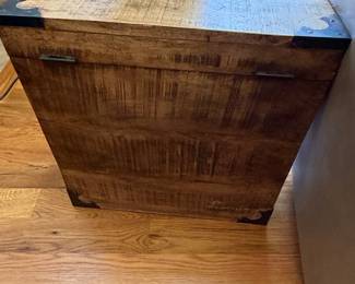 Industrial Style Mango Wood Trunk End Table