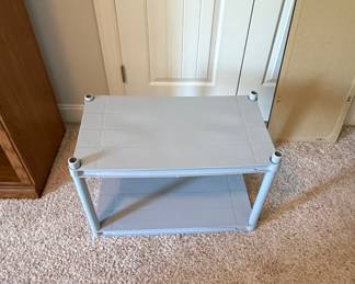 Modular Plastic Two-Tier Utility Shelf