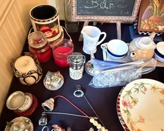 Estate Sale Assorted Kitchenware and Decor Lot