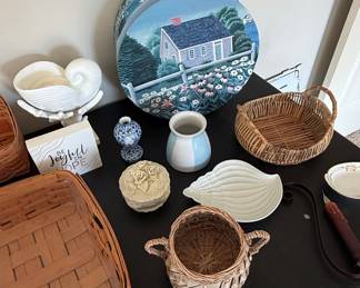 Longaberger Basket Collection and Assorted Ceramics