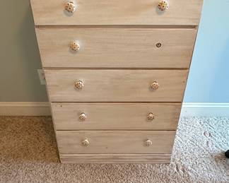 Five-Drawer Painted Chest of Drawers