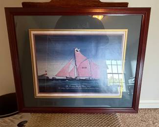 The Brixham Trawler Fulmar TE21 Nautical Print