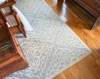 Safavieh Bella Koko 9 X 12 (ft) Wool Silver/Ivory Indoor Damask Area Rug BEL445A-9