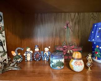 Assorted Snowman Themed Christmas Decorative Collectibles