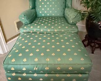 Pennsylvania House Wingback Chair and Ottoman