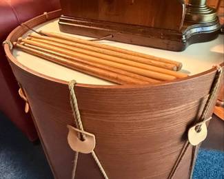 Vintage Handmade by Duane Slaymaker The Wood Shed Drum Accent Table second image