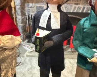 Vintage Byers Choice Caroler Parson or Preacher with Bible