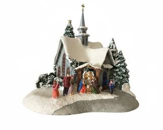 Vintage Christmas Village Nativity Church Figurine