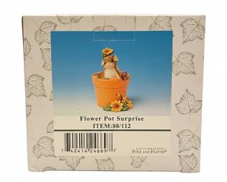 Charming TailsFitz and Floyd Flower Pot Surprise Figurine second image