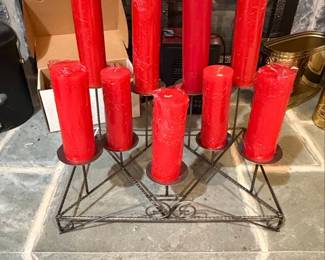 Vintage Wrought Iron MultiCandle Candelabra Lights