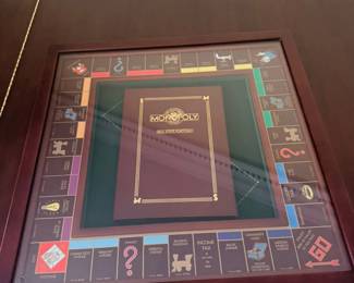 Franklin Mint Monopoly Collectors Edition Deluxe Wood Board Game