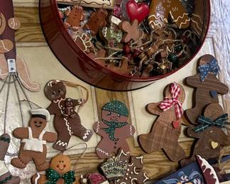 Vintage Gingerbread Christmas Ornament Collection second image