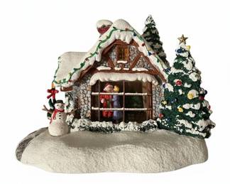 Vintage Thomas Kinkade Lighted Cottage Decor