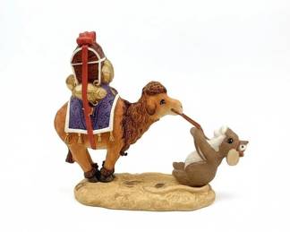 Charming Tails Fitz and Floyd Im Pulling For You Figurine or