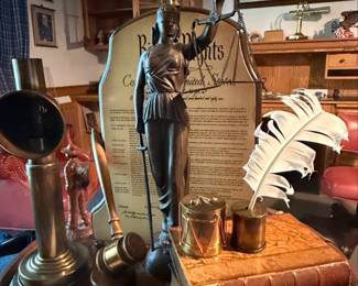 Vintage Nightwatch Legal Theme Table Lamp second image