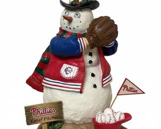 Danbury Mint Philadelphia Phillies Snowman Figurine