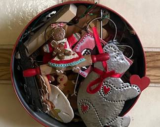Vintage Gingerbread and Baking Themed Christmas Ornaments