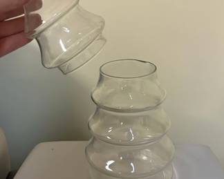Vintage Libbey Glass Christmas Tree Candy Jar second image