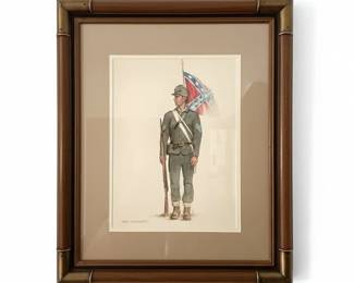Karl Zembrusky Military Watercolor