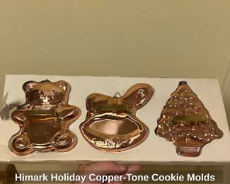 Himark Holiday CopperTone Cookie Molds second image