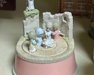 Precious Moments Come Let Us Adore Him Musical Nativity Scene
