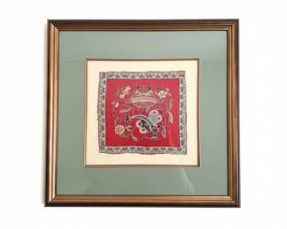 Collection of Three Framed Vintage Chinese Silk Embroideries third image