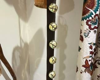 Vintage Sleigh Bells on Leather Strap