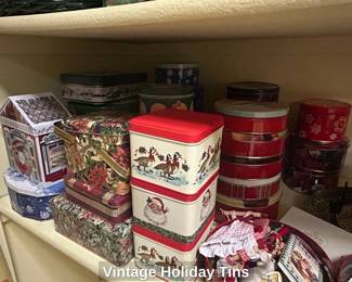 Vintage Holiday Tins