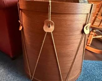 Vintage Handmade by Duane Slaymaker The Wood Shed Drum Accent Table