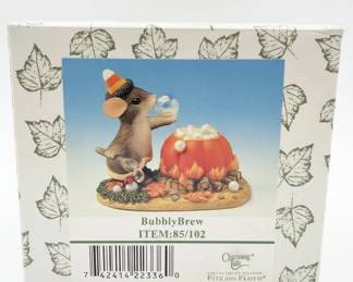 Fitz and Floyd Charming Tails Bubbly Brew Figurine second image
