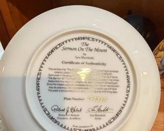 Artaffects The Sermon On The Mount Collector Plate by Lou Marchetti second image