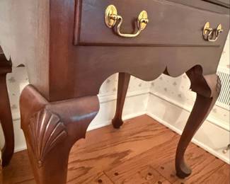 Vintage Mahogany Queen Anne Style Silver Chest second image