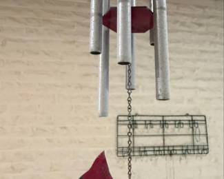 Cardinal Bird Wind Chime second image